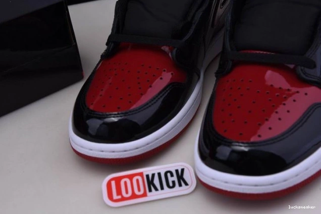Cheap LUCY 1 High 555088-063 Bred OG Air Jordan Patent 0727